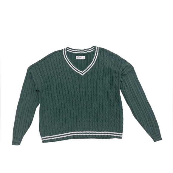 Hollister Women Cable Knit Sweater Size- S - Picture 3 of 9